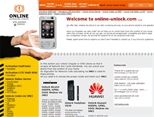 Tablet Screenshot of online-unlock.com